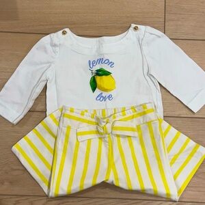 Janie and Jack Outift Set Shirt and Pants Toddler Girl